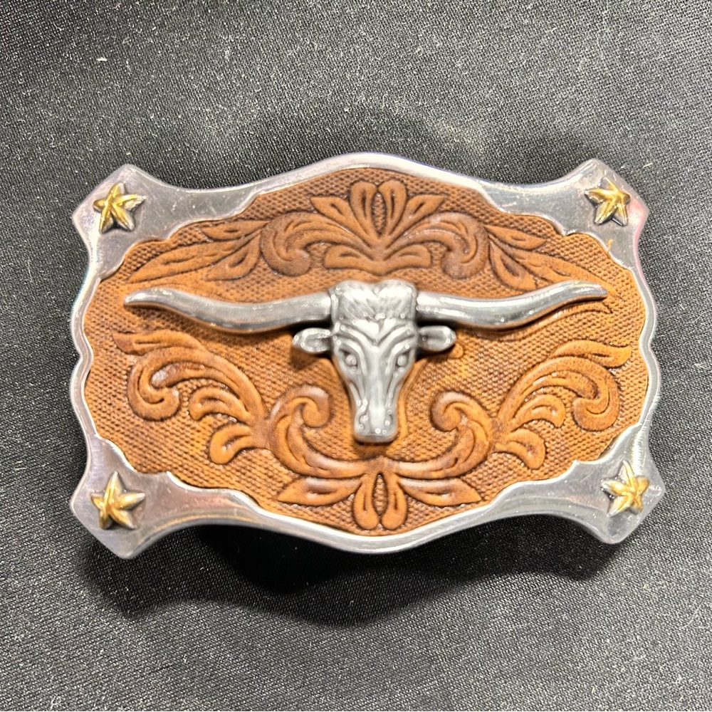 Western Bull Head Belt Buckle